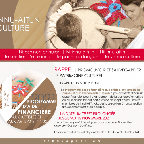Programme d’aide financière aux artistes et artisans innus