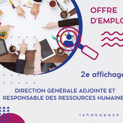2e affichage | Offre d’emploi, jusqu’au 19 août 2022