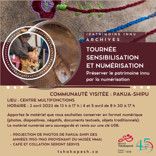 TOURNÉE DE SENSIBILISATION ET DE NUMÉRISATION