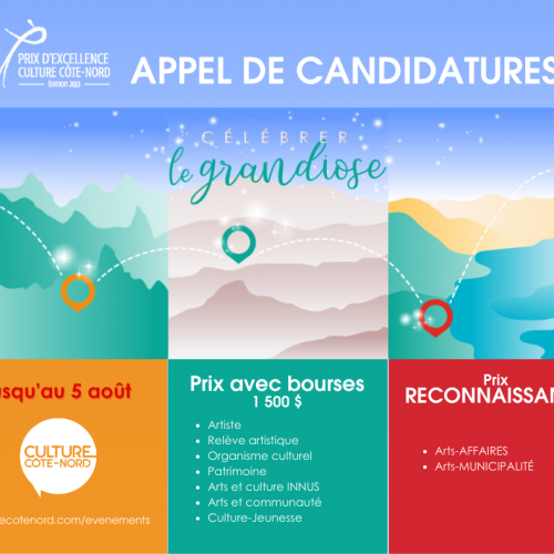 Prix d’Excellence 2023 – Culture Côte-Nord | CATÉGORIE « ARTS ET CULTURE INNUS »