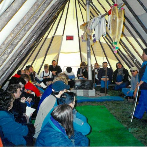 Collège d'Alma, 12 au 16 février 2001, photo Pierre Lepage - Sous le Shaputuan